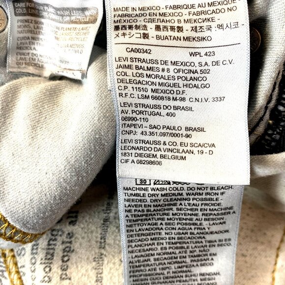 Vintage Levis 557 Jeans Mens W30 L30 Straight Fit  Blue Denim - Picture 9 of 11